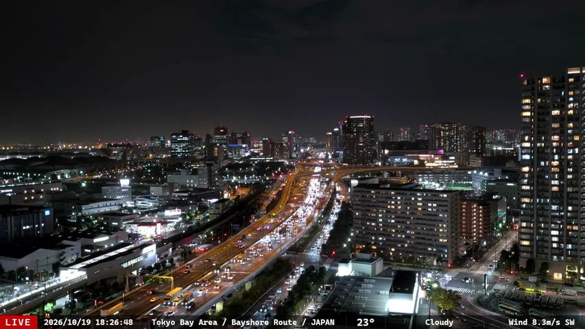 Tokyo Live Camera / 東京ライブカメラ | HMTV Tokyo Bay