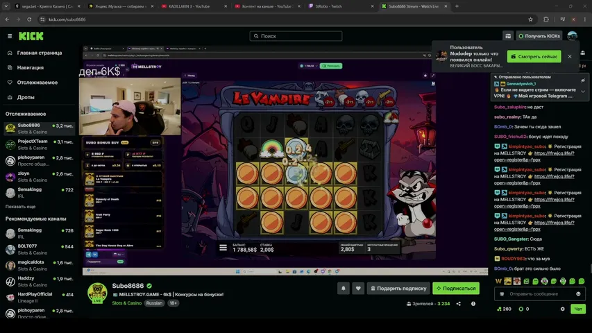 kadillakin playing Slots & Casino - Live Casino Stream