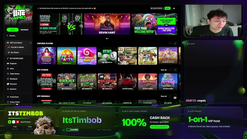 itstimbob live stream