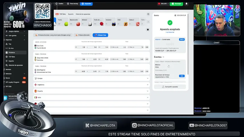 HINCHAPELOTA playing Slots & Casino - Live Casino Stream
