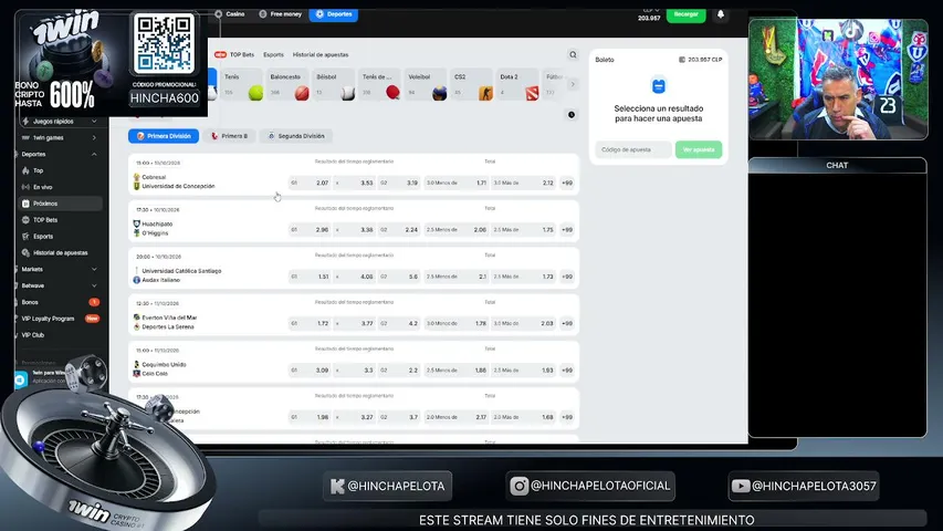 HINCHAPELOTA playing Slots & Casino - Live Casino Stream