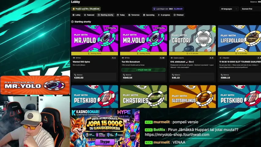 mryolob playing Slots & Casino - Live Casino Stream
