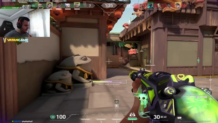 5800 VP Ödüllü 2v2 Turnuvası için !turnuva !vatangame 🍀 Her Hafta 10x375 VP Çekilişi için !çekiliş !sonvideo !zıpla !insta !dc