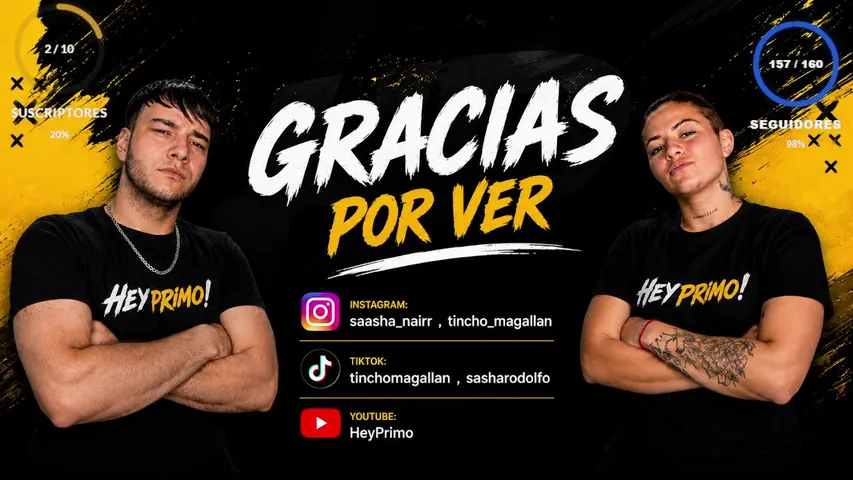 A LAS 10 SUBS SASHA SE VISTE DE TERHIAN Y HACEMOS UN STREAM EN LA CALLE | SI LLEGAMOS A 2000 SEGUIDORES ME DEPILAN EL PECHO CON CERA