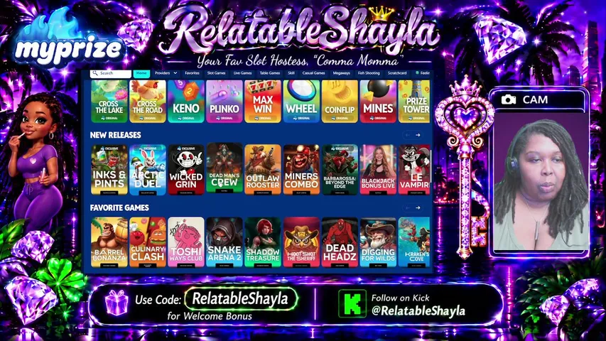 RelatableShayla playing Slots & Casino - Live Casino Stream