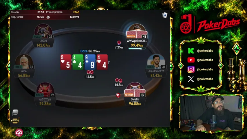 pokerdabs playing Poker - Live Casino Stream
