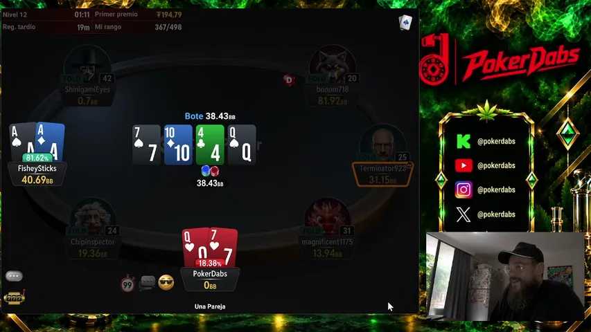 pokerdabs playing Poker - Live Casino Stream