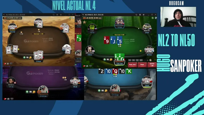 hugosanpoker playing Poker - Live Casino Stream