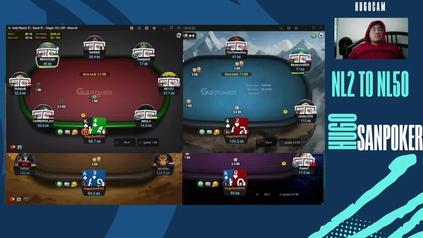 hugosanpoker playing Poker - Live Casino Stream