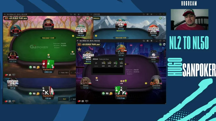 hugosanpoker playing Poker - Live Casino Stream