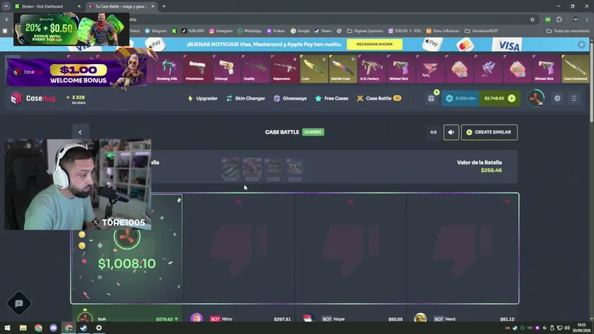 TORE1005 playing Slots & Casino - Live Casino Stream