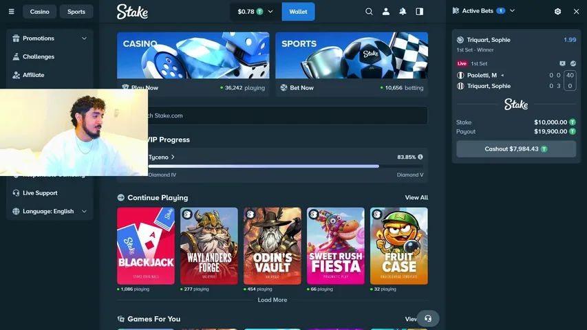 tyceno playing Slots & Casino - Live Casino Stream