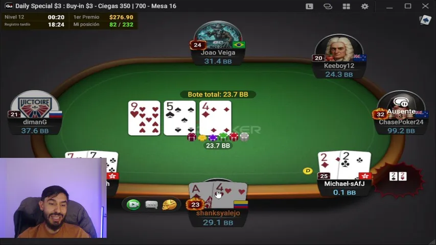 shanksyalejo playing Poker - Live Casino Stream