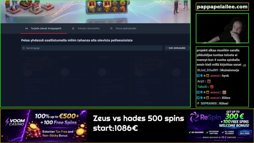 1€ bet Bonushunt at 21:15