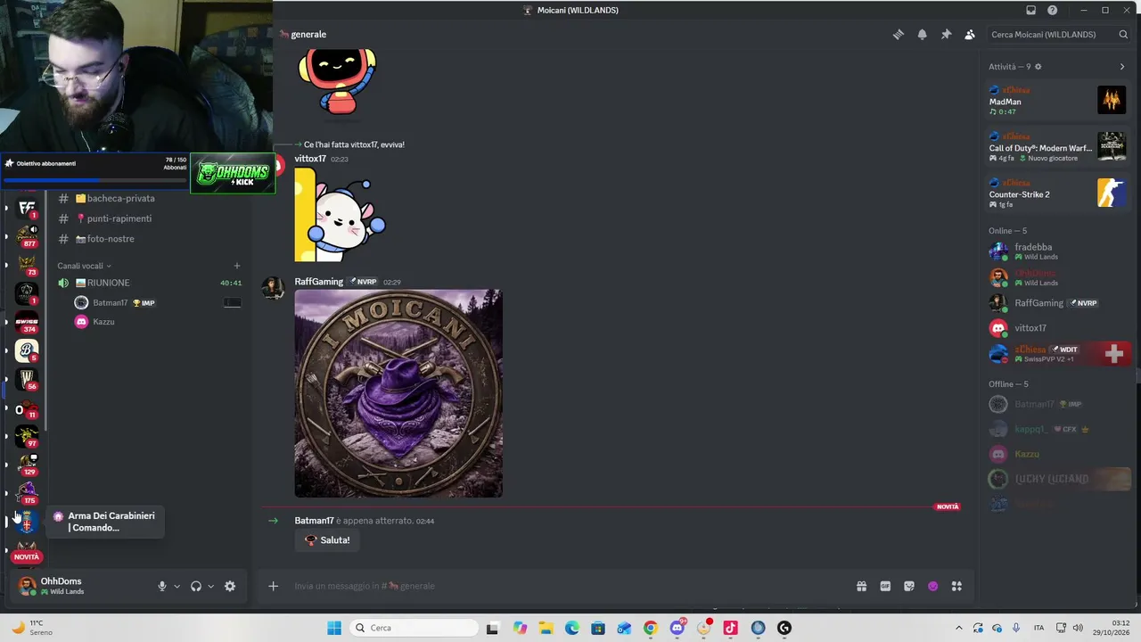 OhhDoms live stream