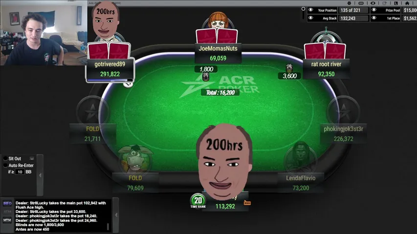 TheLoneRoach playing Poker - Live Casino Stream