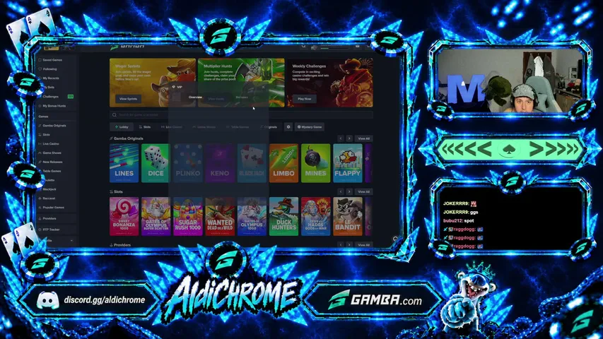aldichrome playing Slots & Casino - Live Casino Stream