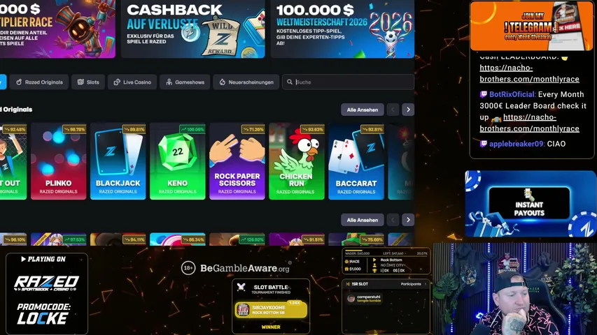 🔞⚡️3000€ Raw Cash Leaderboard| ⚡️!Race 🏎️⭐2200$ Opening + Tippspiel !Hunt⭐!Dash für Aktion und Fun !Summer für fettes Gewinnspiel