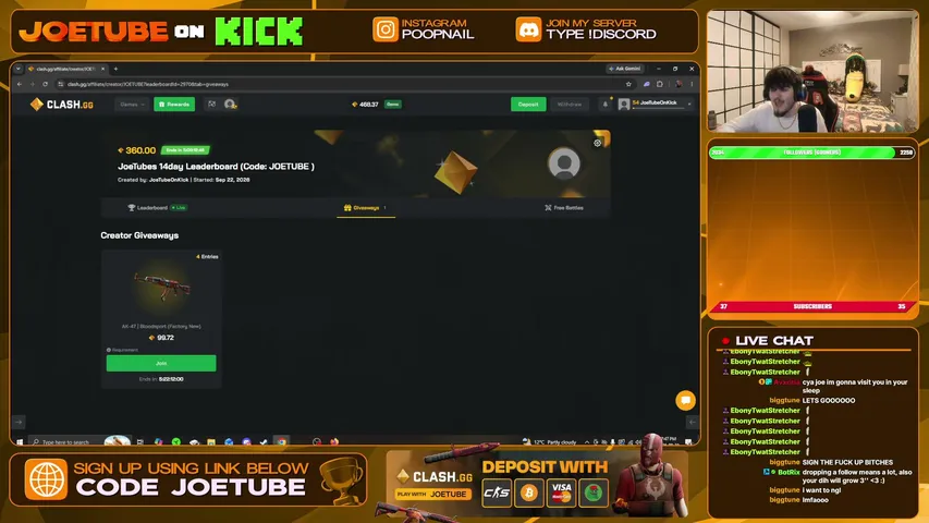 joetube playing Slots & Casino - Live Casino Stream