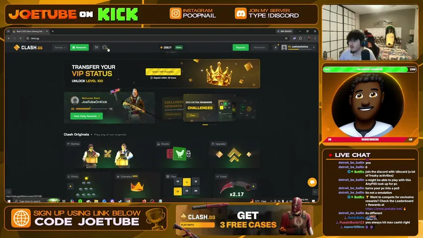 joetube playing Slots & Casino - Live Casino Stream