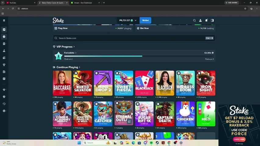 nikkodota2 playing Slots & Casino - Live Casino Stream