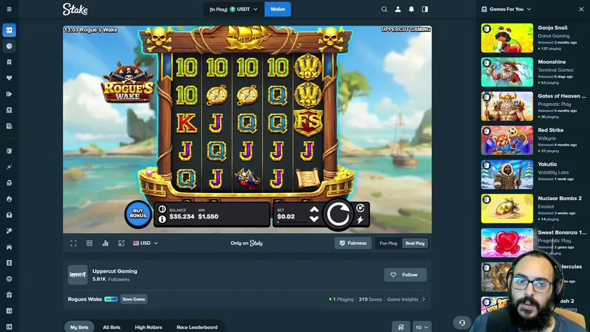 uncsinglehole89 playing Slots & Casino - Live Casino Stream