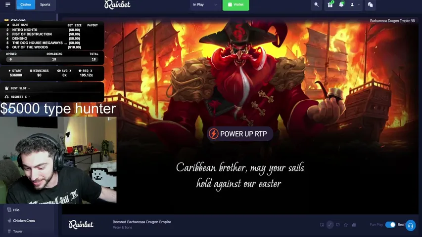 liam9868 playing Slots & Casino - Live Casino Stream
