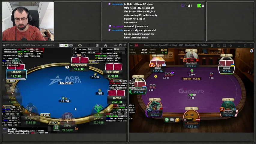 icho90 playing Poker - Live Casino Stream