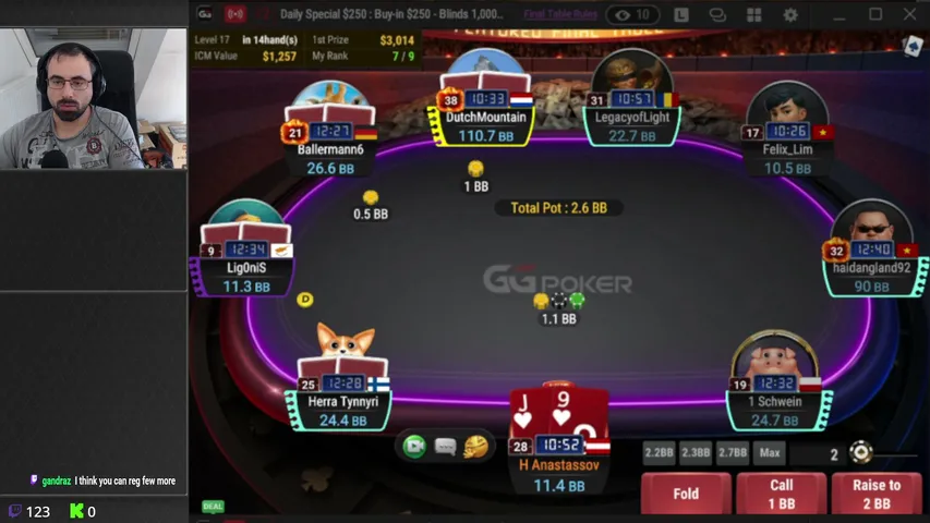 icho90 playing Poker - Live Casino Stream