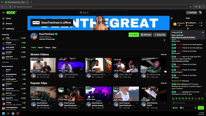 im Sleeping🏃🏾‍♂️‍➡️#Freenotkhy⛓️ @Swittxch !sub !ig !discord !specs