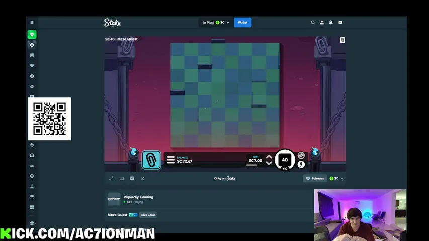 Ac7ionMan playing Slots & Casino - Live Casino Stream
