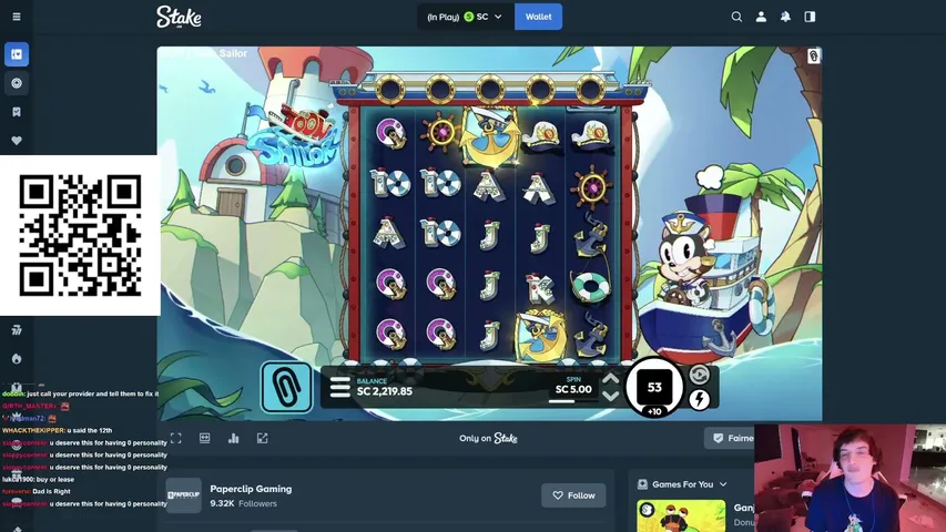 Ac7ionMan playing Slots & Casino - Live Casino Stream