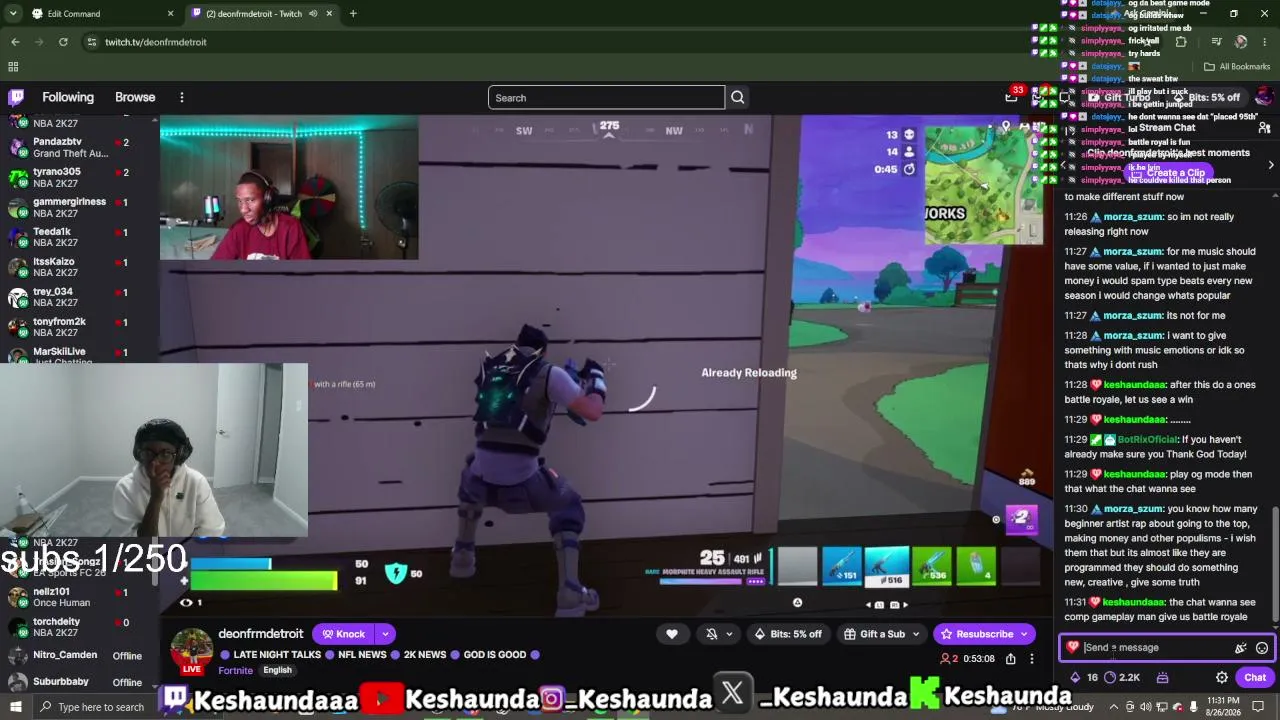 keshaunda live