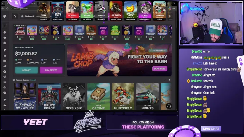 allinactiontv playing Slots & Casino - Live Casino Stream