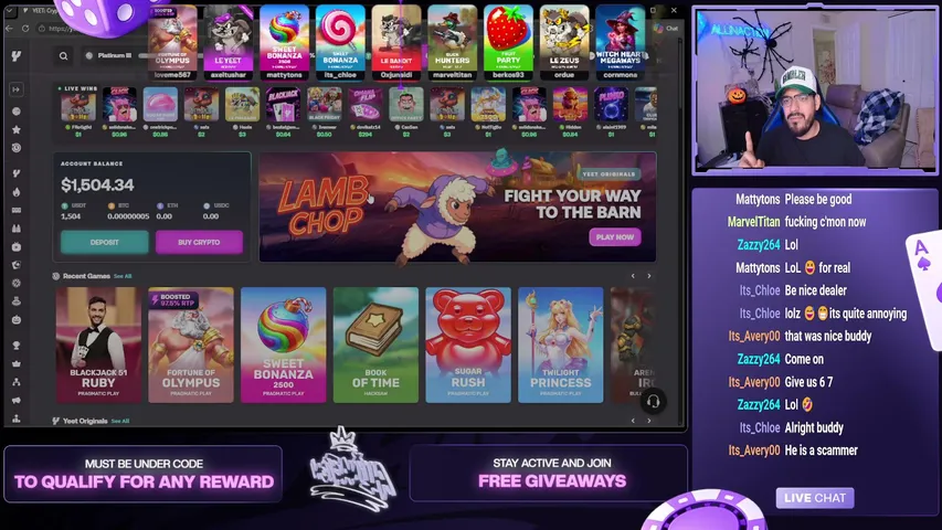 allinactiontv playing Slots & Casino - Live Casino Stream