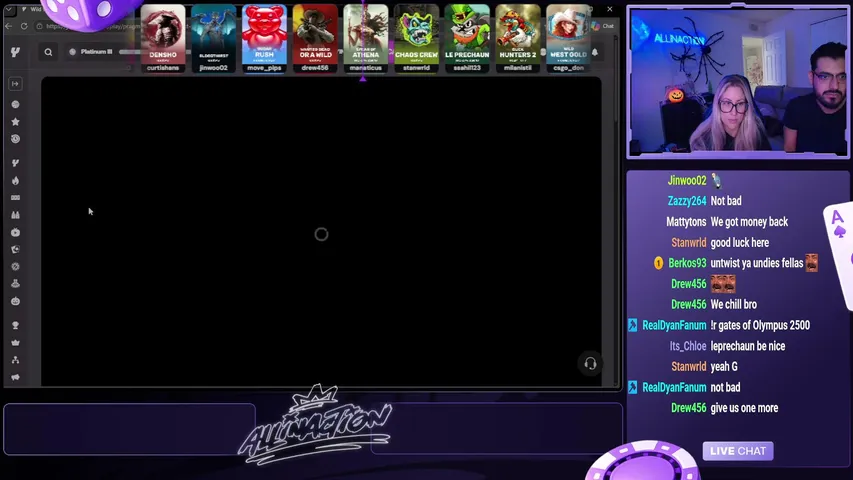 allinactiontv playing Slots & Casino - Live Casino Stream