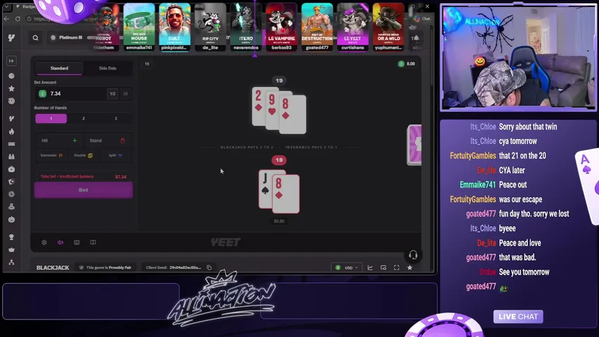 allinactiontv playing Slots & Casino - Live Casino Stream
