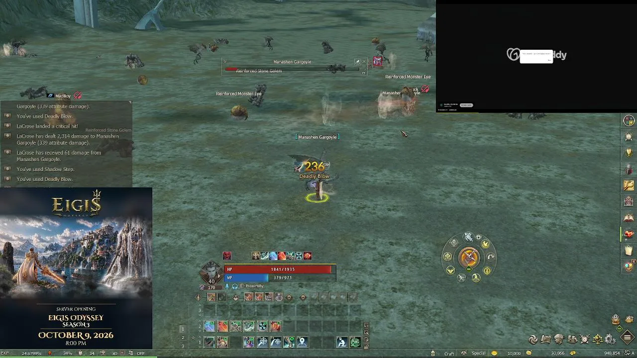 5 Dia Full Farm Lv 40 L2Eigis Start Server 09.10.2026