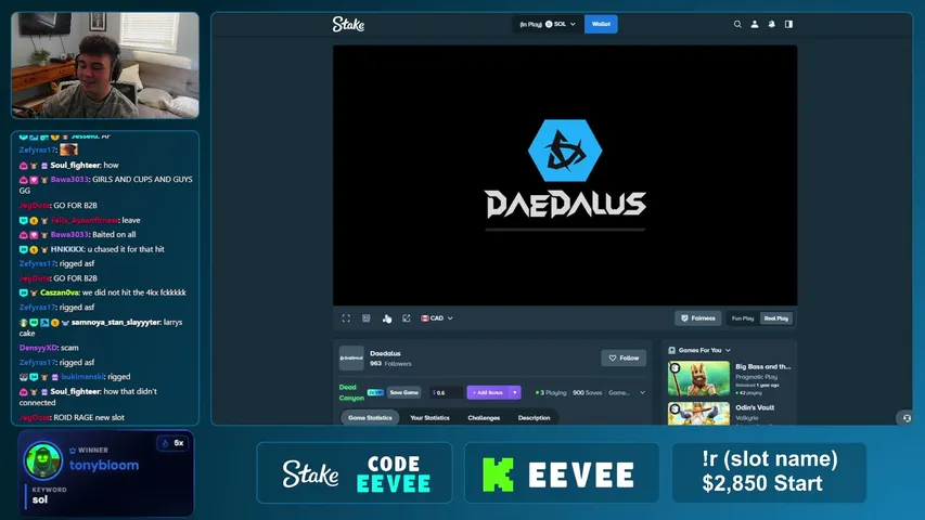 Eevee playing Slots & Casino - Live Casino Stream