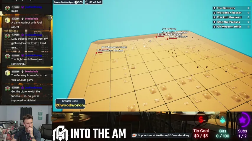 D20Woodworking playing Board Games - Live Casino Stream