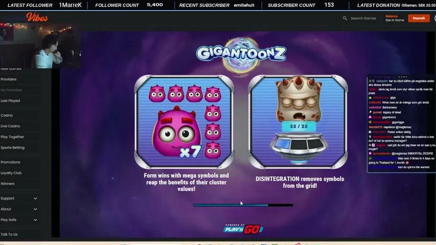 magiemaz playing Slots & Casino - Live Casino Stream