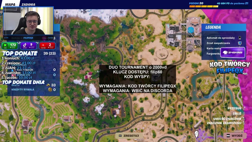 GRY Z WIDZAMI O NAGRODY! 🎁 PSC, SKINY I INNE 🔥 GRAMY CUSTOMY/TURNIEJOWE/PREMIERY 👑 LIVE FN/CS2 - !g4