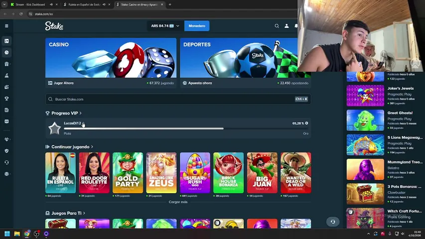 luca10212 playing Slots & Casino - Live Casino Stream