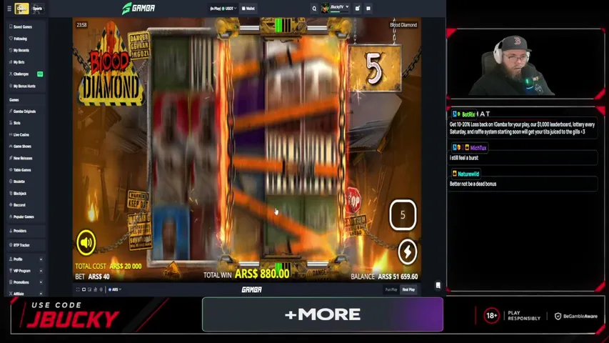 jbucky playing Slots & Casino - Live Casino Stream
