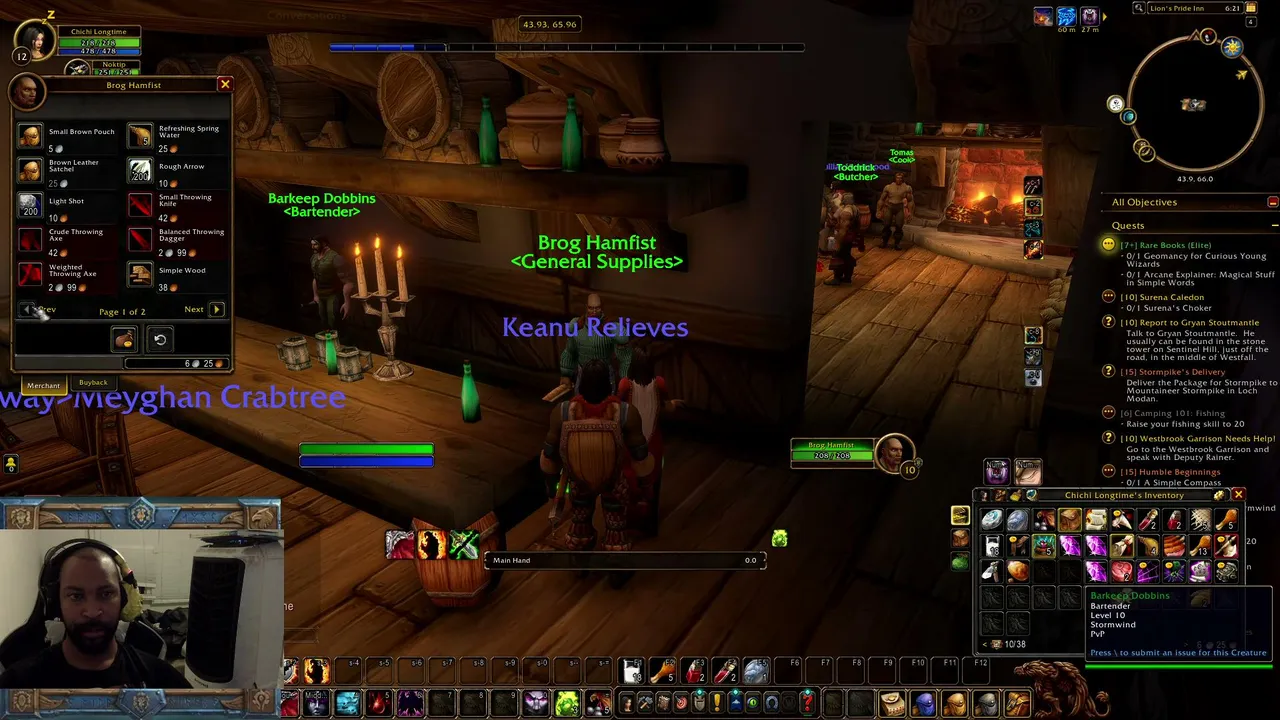 Wow Maxing & Learing Hunter and max warlock    10/17/2026