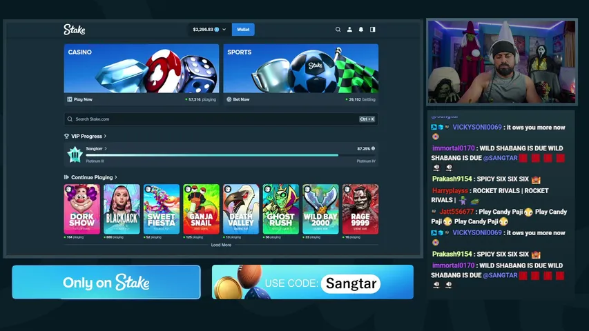 sangtar playing Slots & Casino - Live Casino Stream
