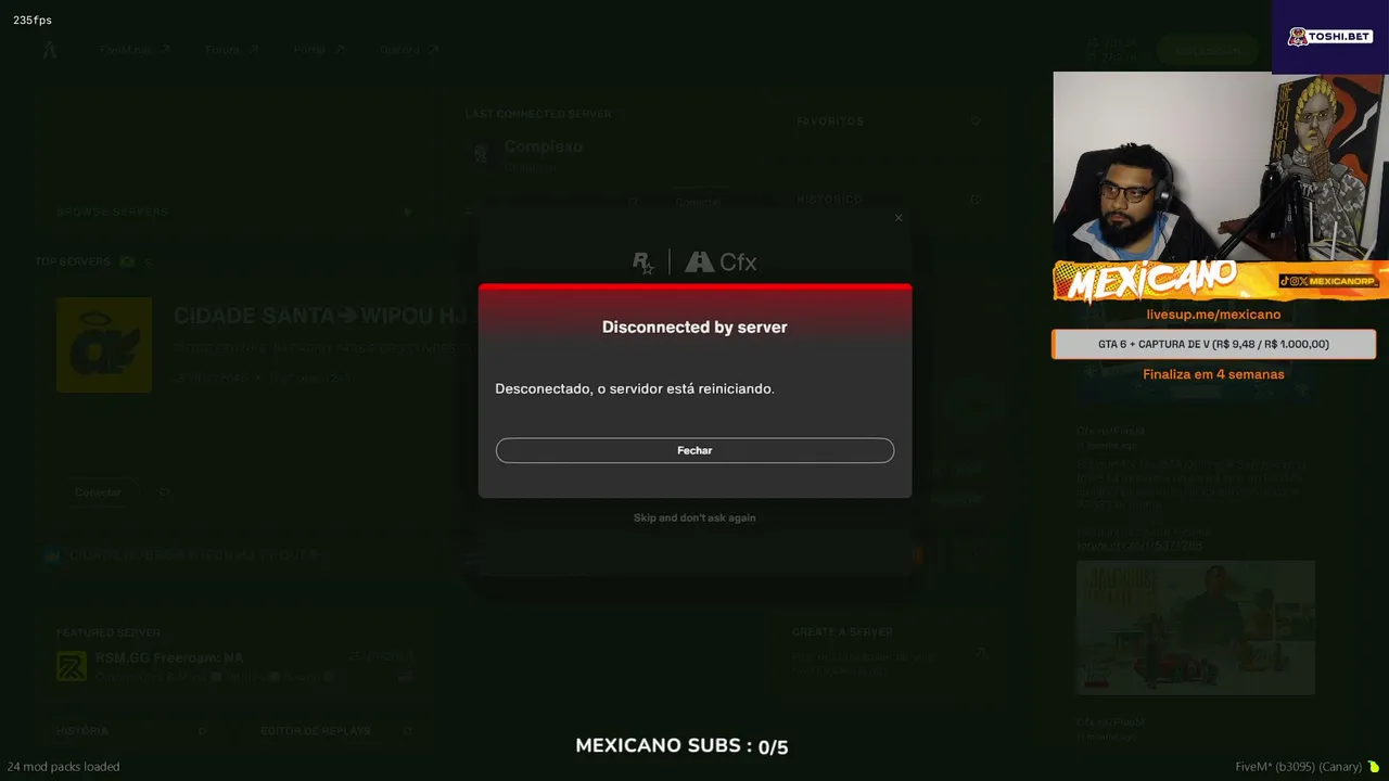 Mexicano live stream