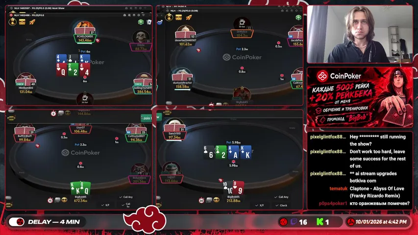 bigbob85 playing Monopoly Poker - Live Casino Stream