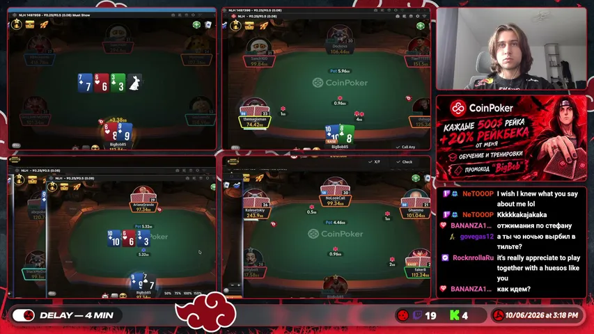 bigbob85 playing Monopoly Poker - Live Casino Stream