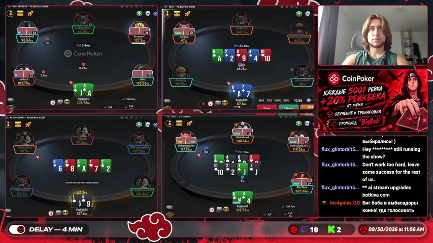 bigbob85 playing Monopoly Poker - Live Casino Stream